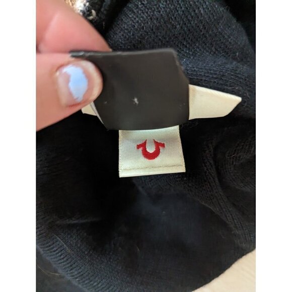 True Religion Brown Nordic Wool Winter Beanie Hat Adult One Size - Picture 4 of 7